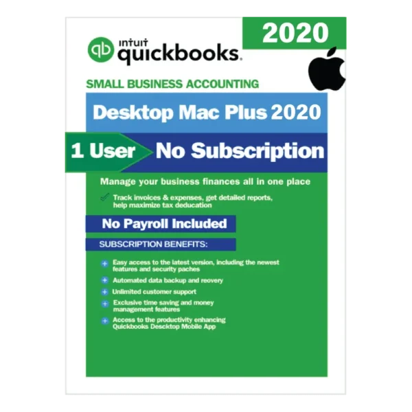 QuickBooks Mac Plus 2020 | No Subscription Required