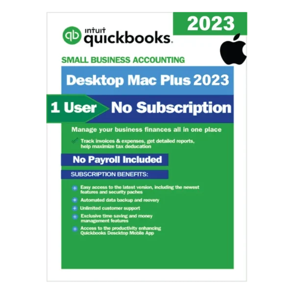 QuickBooks Mac Plus 2023 | No Subscription Required