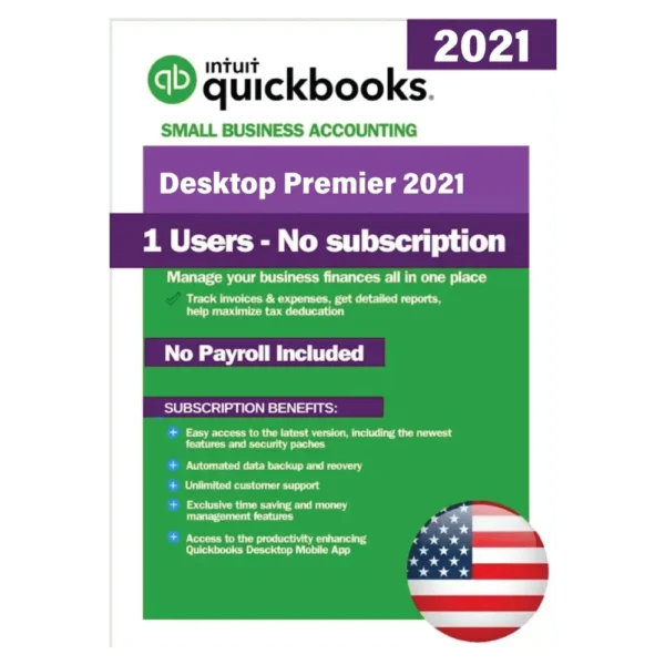 QuickBooks Desktop Premier 2021 | No Subscription Required