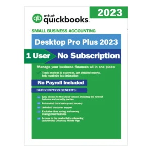 QuickBooks Desktop Pro Plus 2023 | No Subscription Required
