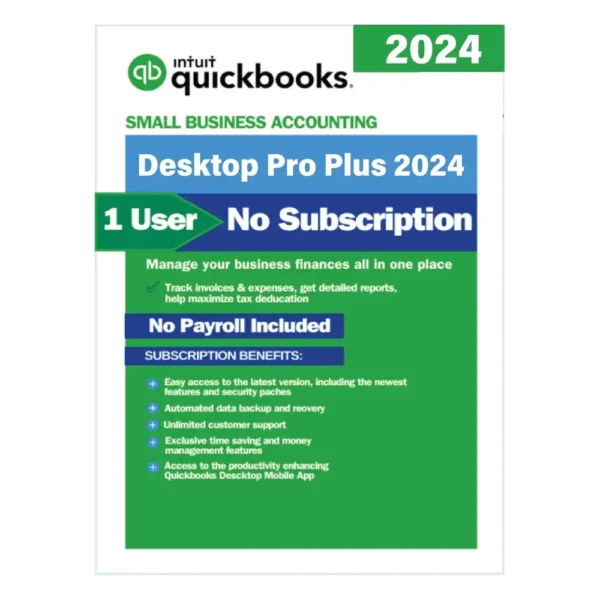 QuickBooks Desktop Pro Plus 2024 | No Subscription Required